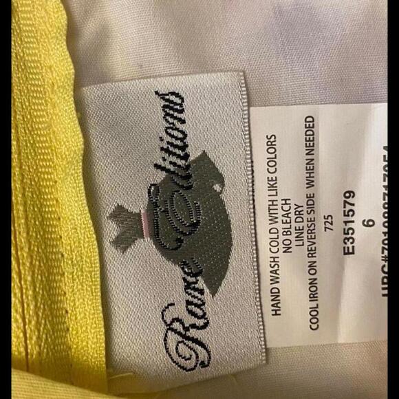 Rare Editions Yellow Floral Dress - Size 6 NWT - Picture 8 of 9